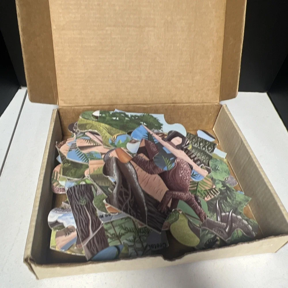 Floor Puzzle Vintage Judy Instructo Dinosaurs & Other Prehistoric Animals 50 Pc.